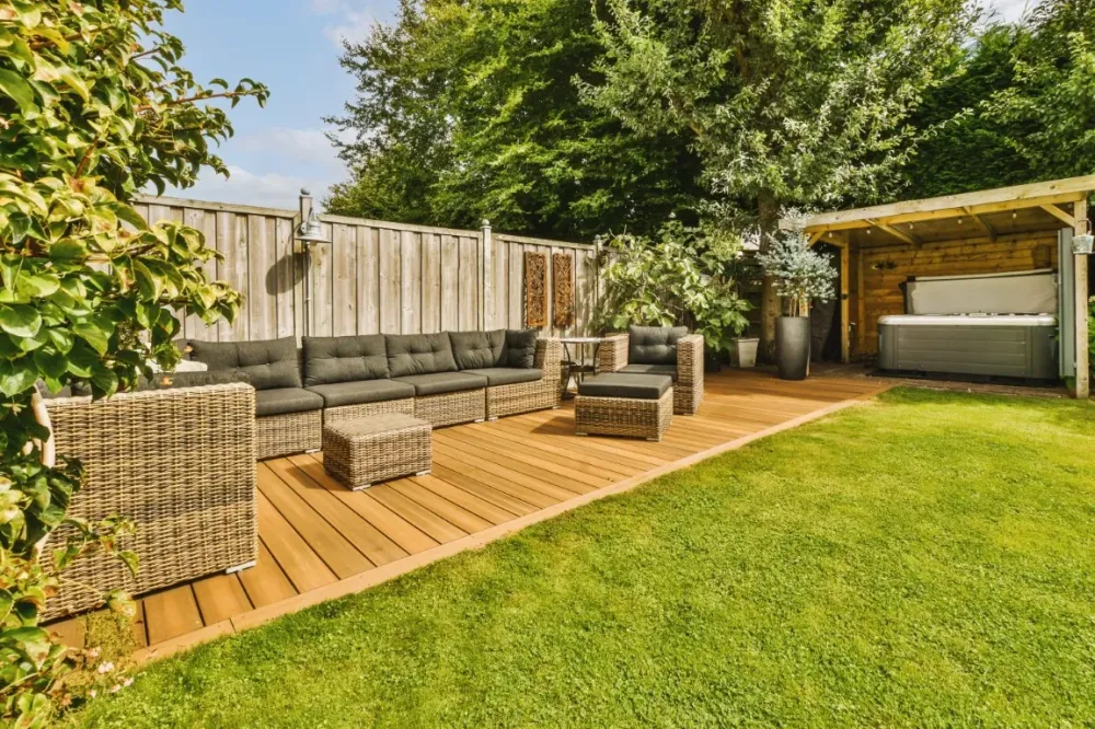 Terrassement d'un jardin